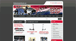 Desktop Screenshot of extremcentrum.cz